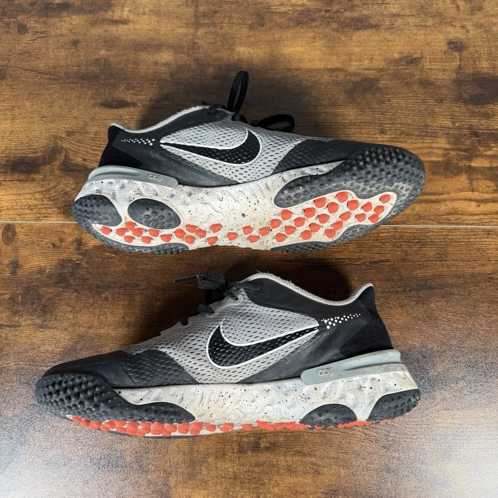 Nike Alpha Huarache Elite 3 TurfLight Smoke Grey Mens Shoes Size 9